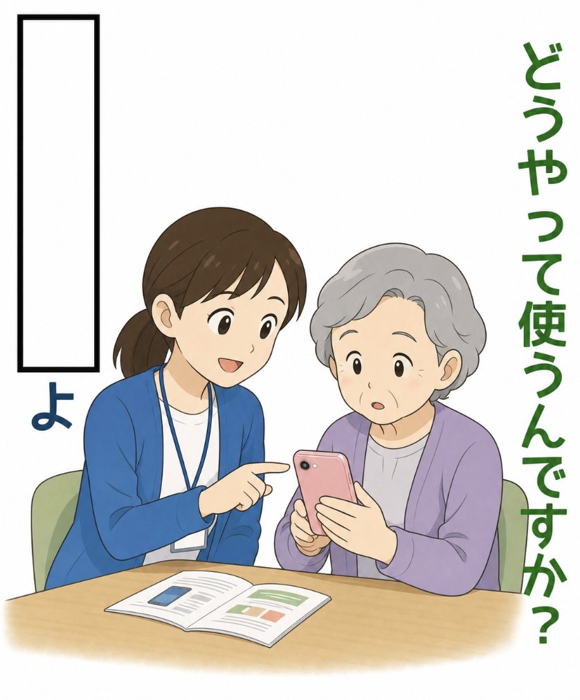 そうそうここに 口座番号と 暗証番号を記入して 私に送信するの