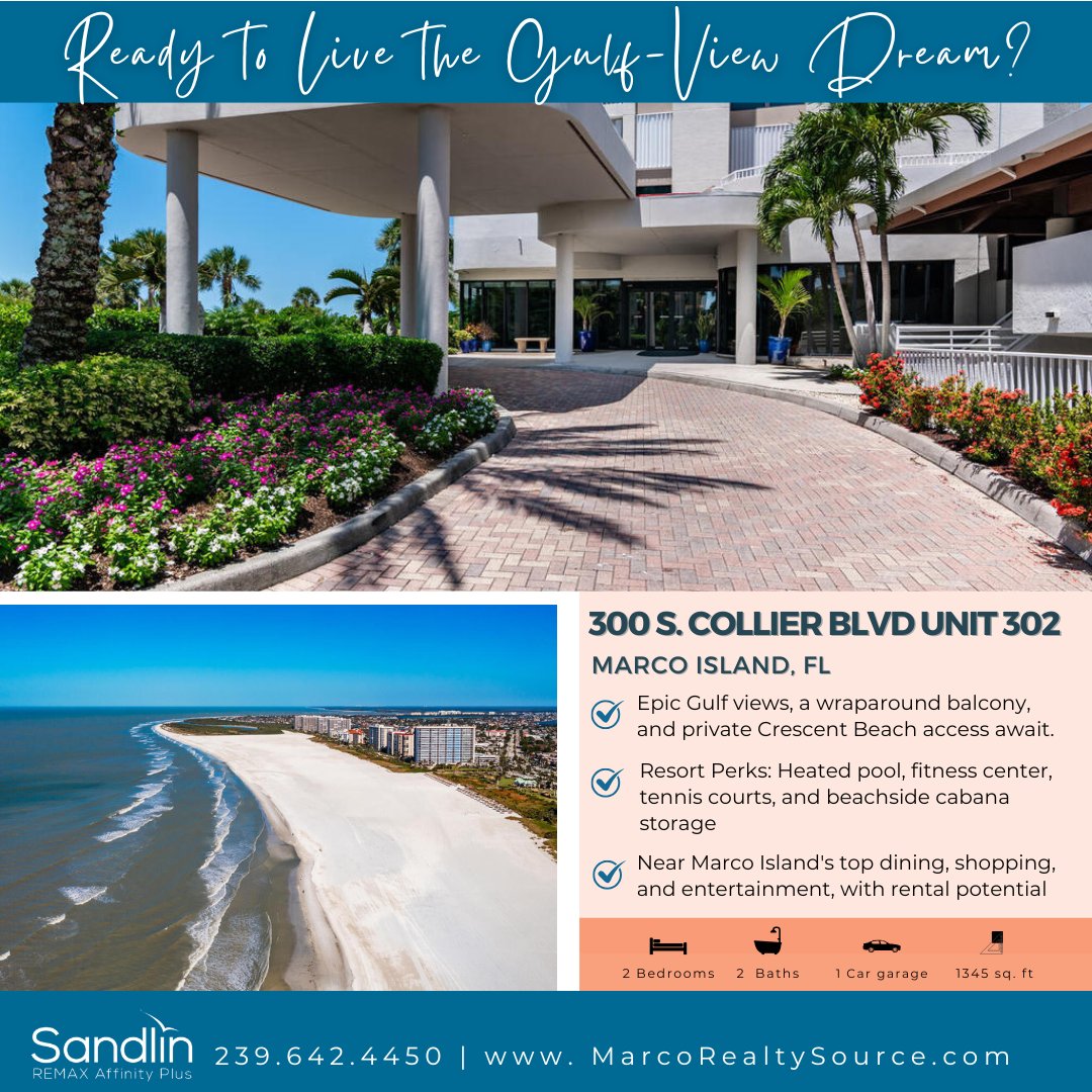 SandlinTeam's tweet photo. Guess what’s back? 🌊✨ Gulf-front views, resort living, and rental potential—don’t miss your second chance! 🏖️
📌 https://t.co/T2o6AMmLJ8

▶ https://t.co/EsAzl42Ilq

#Sandlinteam #CoastalLiving #BeachfrontBliss https://t.co/cTMHGvYtLl