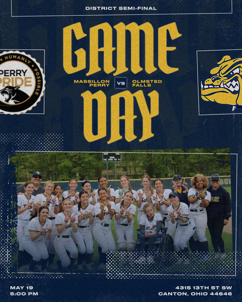 OfSoftball's tweet photo. 2nd Season!! District Semi-Final at Mass. Perry today at 5:00!! https://t.co/MQgoB5RbK3