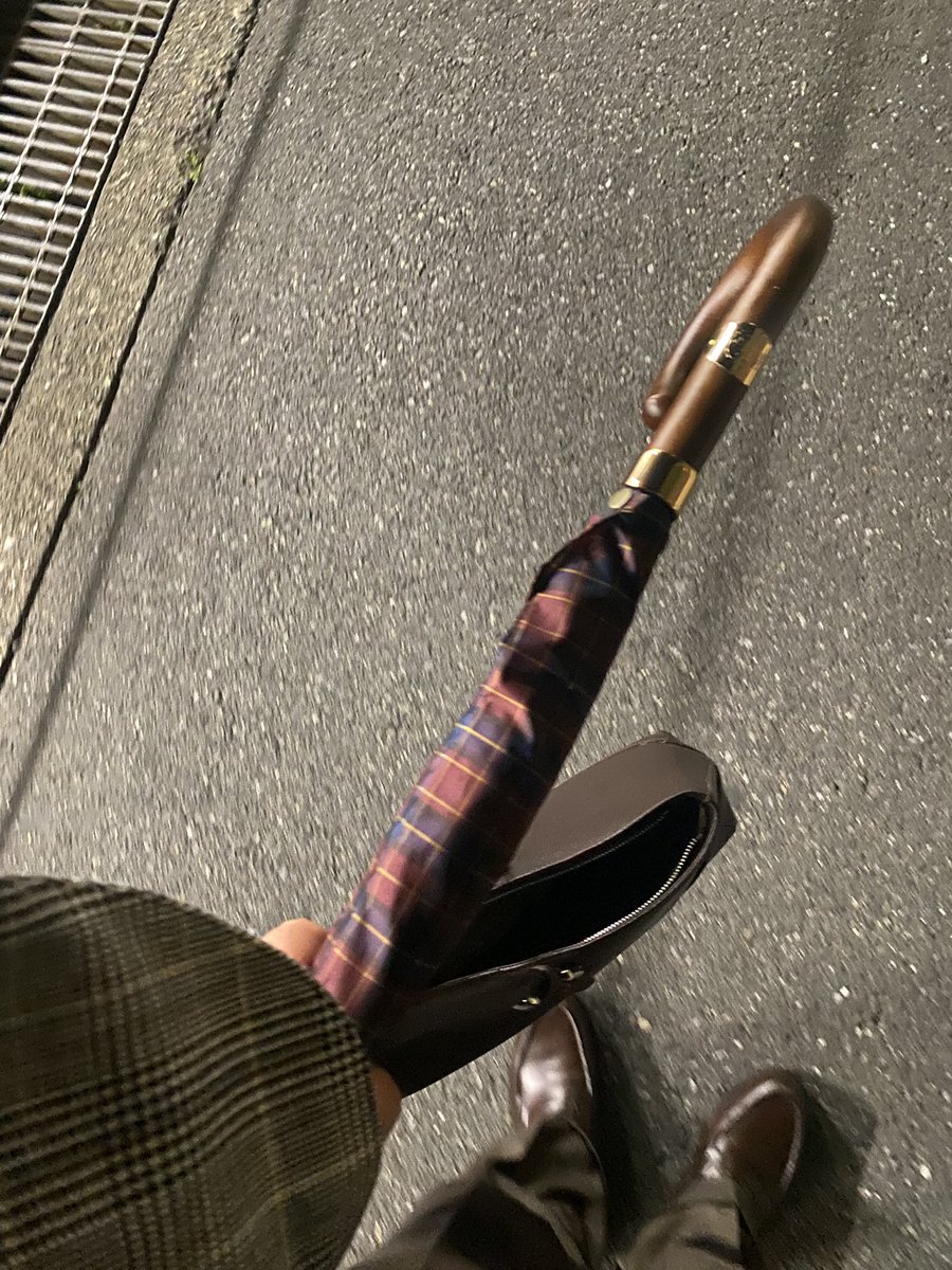 toratoratriumph's tweet photo. どクラシックな長傘を買ってみた☂️ https://t.co/NGnVzZqAxL
