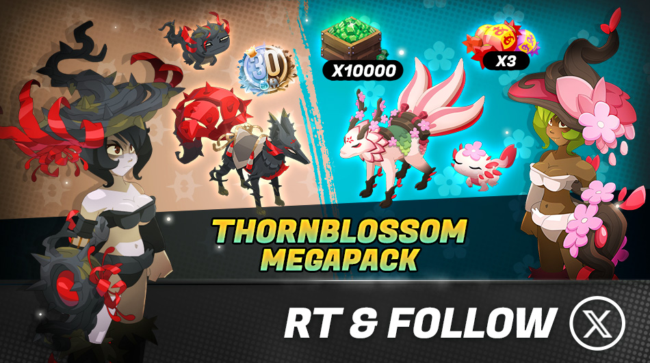 DOFUSTouch_EN's tweet photo. 💐 On one side, evoking the vibrant and benevolent side of nature, the Florapack. On the other, nature that inflicts pain, without delicacy, without pity, the Thorny Pack. Together, they form the balance of nature: the Megapack Thornblossom!

➡️ https://t.co/UhwcbMOzdI

RT+Follow for a chance to win!*
*Reminder; You can only enter this contest on behalf of yourself, not on behalf of a friend/guildmate