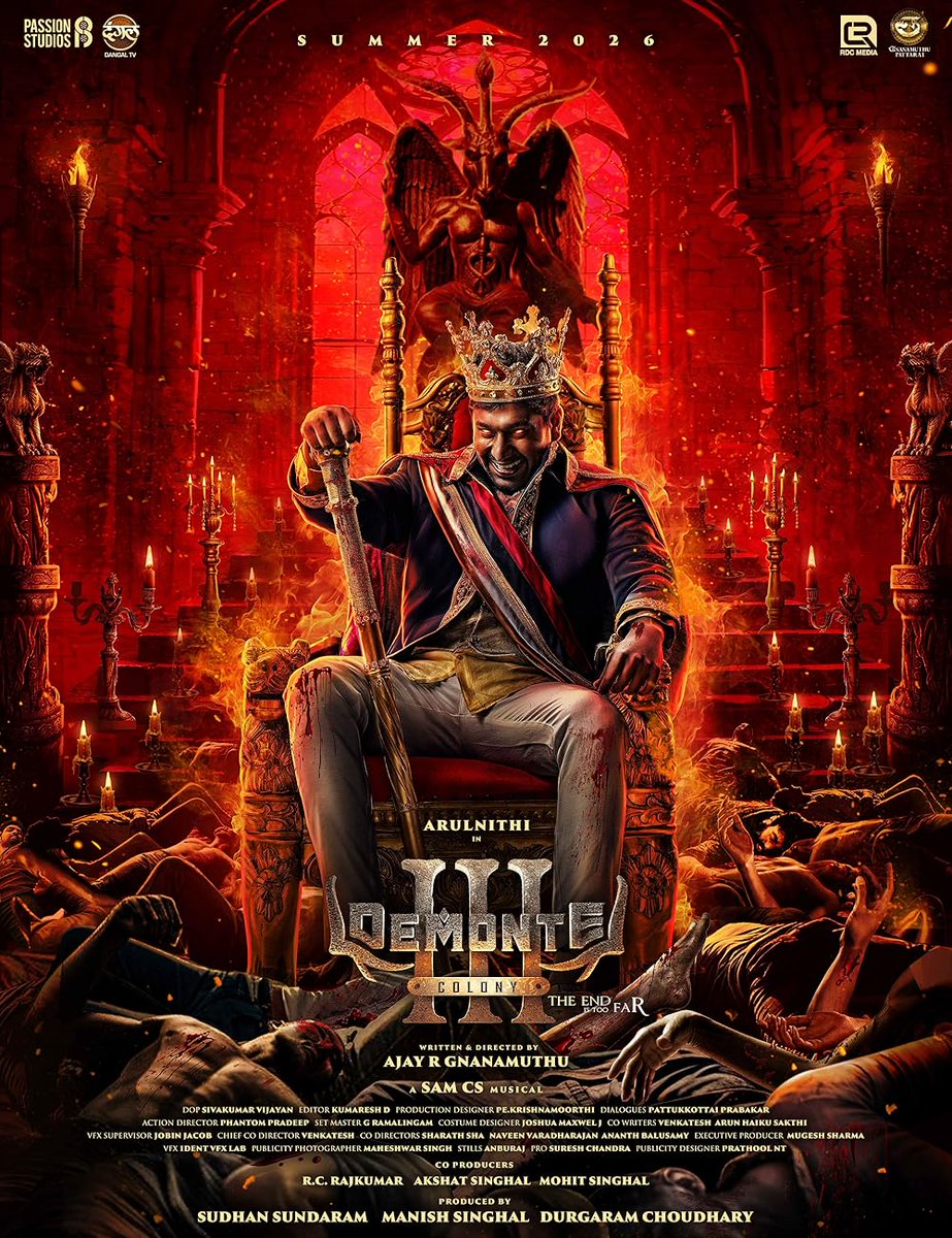 ArunaTheater's tweet photo. This buzz is waiting to become official!

Two worlds merge together 🔥
"Kanchana x Demonte Colony" 

#RaghavaLawrence #AjayGnanamuthu #Kanchana4 #DemonteColony3 https://t.co/25EGjYgNkh