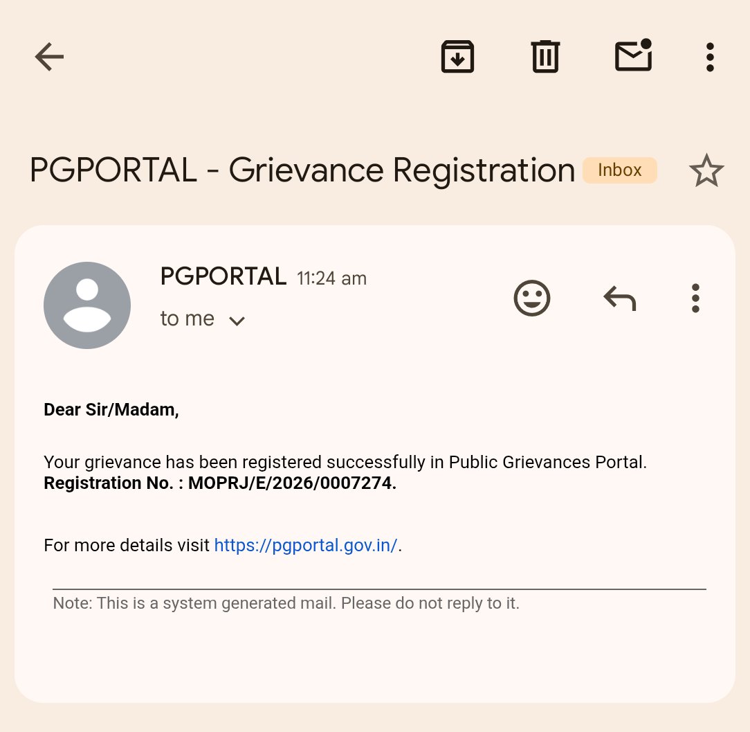 pr6you's tweet photo. @PMOIndia @News18Bihar @samrat4bjp Dono complaint Bihar ka hai cpgram ki complaint... https://t.co/9DfzhMttUE