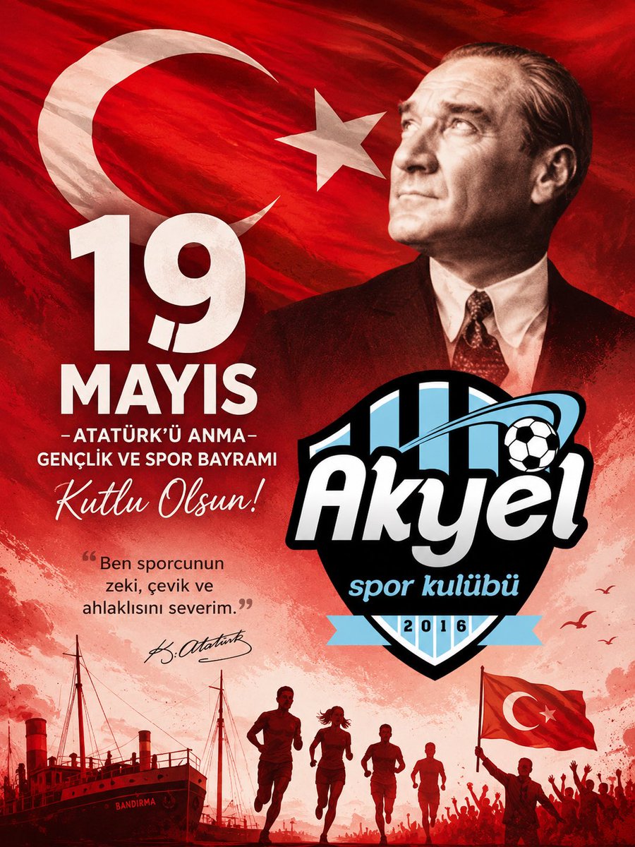 erman_akyel's tweet photo. #19MayısAtatürküAnmaGençlikveSporBayramı #akyelsporkulübü https://t.co/KrcIzBF37z