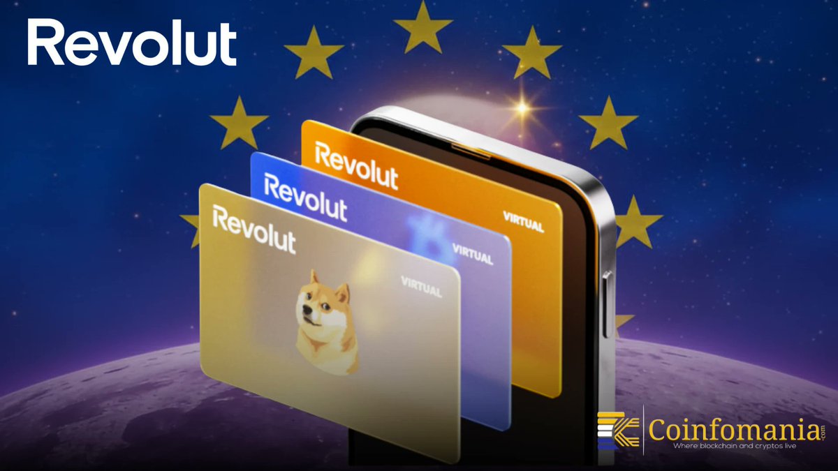 coinfomania's tweet photo. Why Is Revolut Launching A Dogecoin Debit Card Across Europe? 
-   https://t.co/0PqgkMQtho https://t.co/VAWxE8M9ry