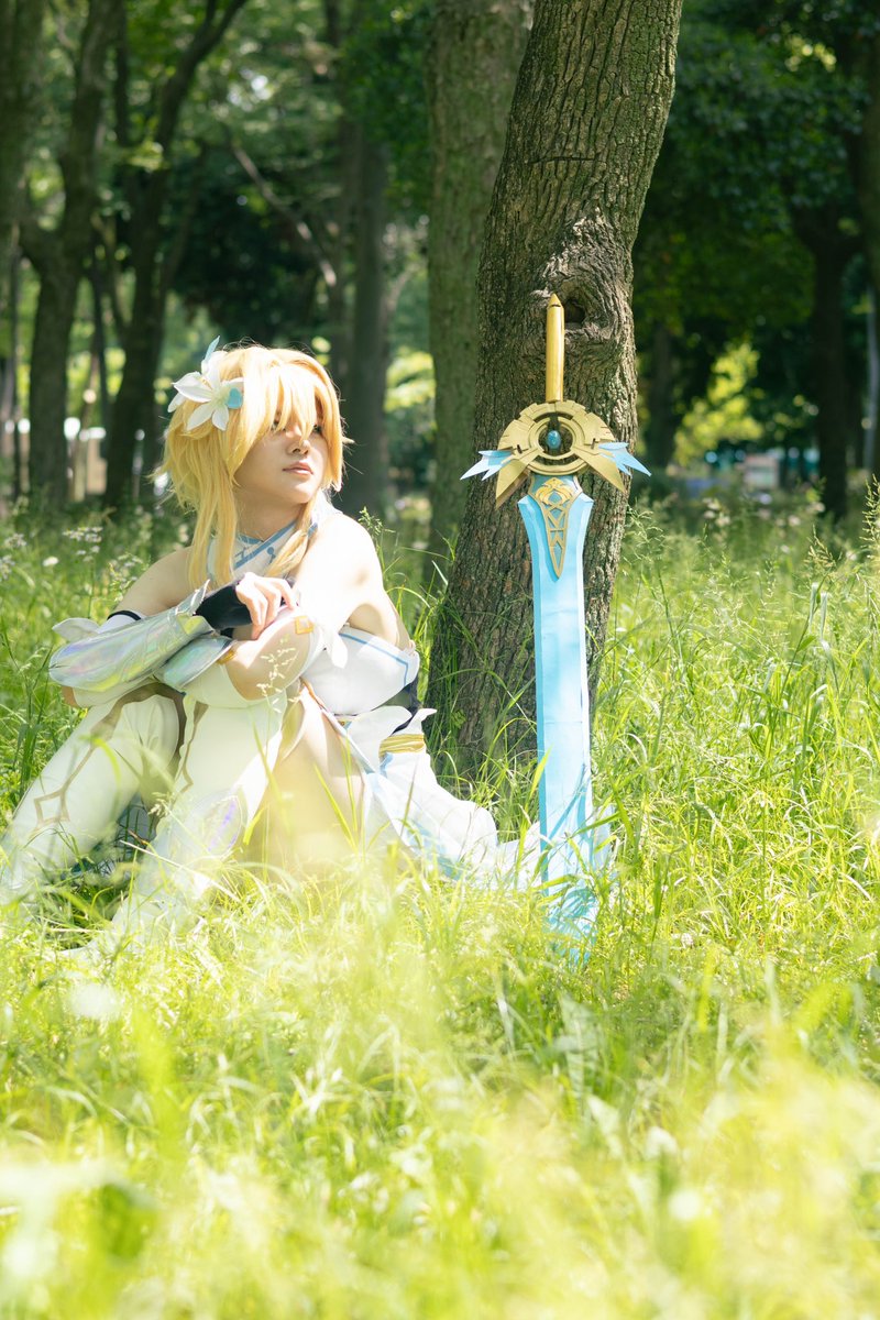 Towadacs's tweet photo. 原神/Cosplay
旅人：蛍

　次は何に会えるかな？

Photo：風乃( @co_kzn_ ) https://t.co/hnLqJssCtd