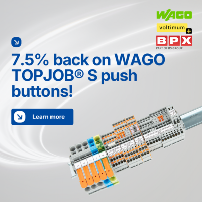 BPXelectro's tweet photo. For a limited time, earn an enhanced 7.5% return in Voltimum+ points on all WAGO TOPJOB S products, meaning your everyday purchases could soon land you anything from premium power tools and the latest smart tech, to a well-deserved getaway 🌴🌞

https://t.co/rbzuXMyiu0 https://t.co/YwUmb2LZ2p