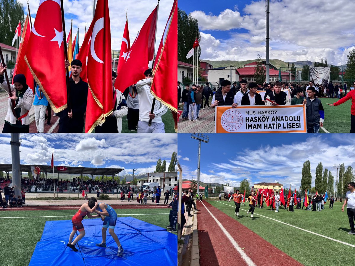 HaskoyMem's tweet photo. 19 Mayıs İlçemizde Coşkuyla Kutlandı 🇹🇷

Gazi Mustafa Kemal Atatürk’ün Samsun’a çıkarak Kurtuluş Mücadelesi’ni başlattığı 19 Mayıs 1919’un 107. yıl dönümünü, Hasköy İlçe Stadında büyük bir coşku ve gururla kutlandı.
@tcmeb 
@Yusuf__Tekin
@haskoykymkmligi 
@bozyel_necdet https://t.co/Ko1oexV3sD