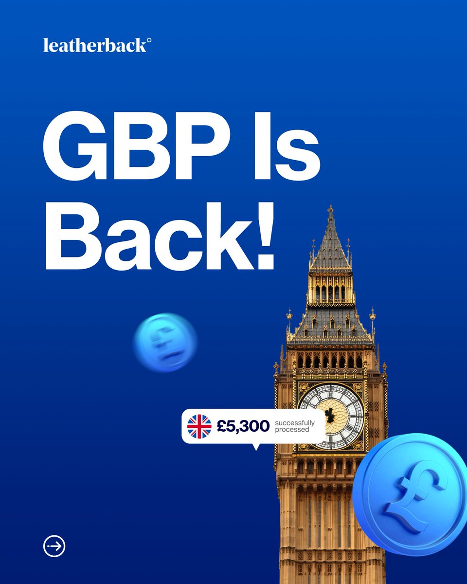 Leatherback_'s tweet photo. GBP 🇬🇧 is back and better. Let’s get funding! https://t.co/vyRWQbH1Qs