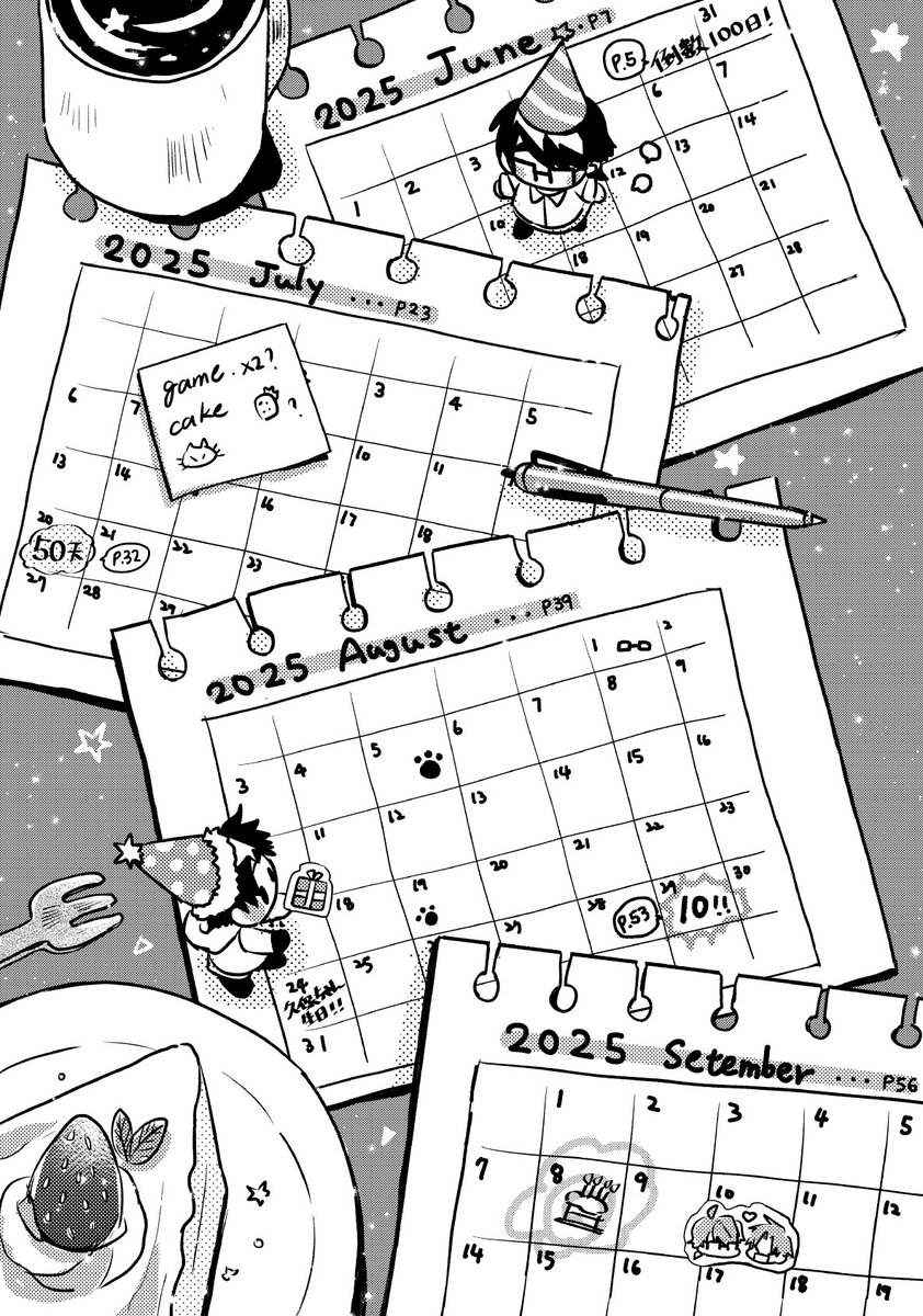 thediecity0910's tweet photo. 月末の台湾のイベントて、去年の時任の誕生日カウントダウンイラストの再録本を出します💪💪描き下ろし漫画も追加する🐶🐱 https://t.co/IwthoF5b1b