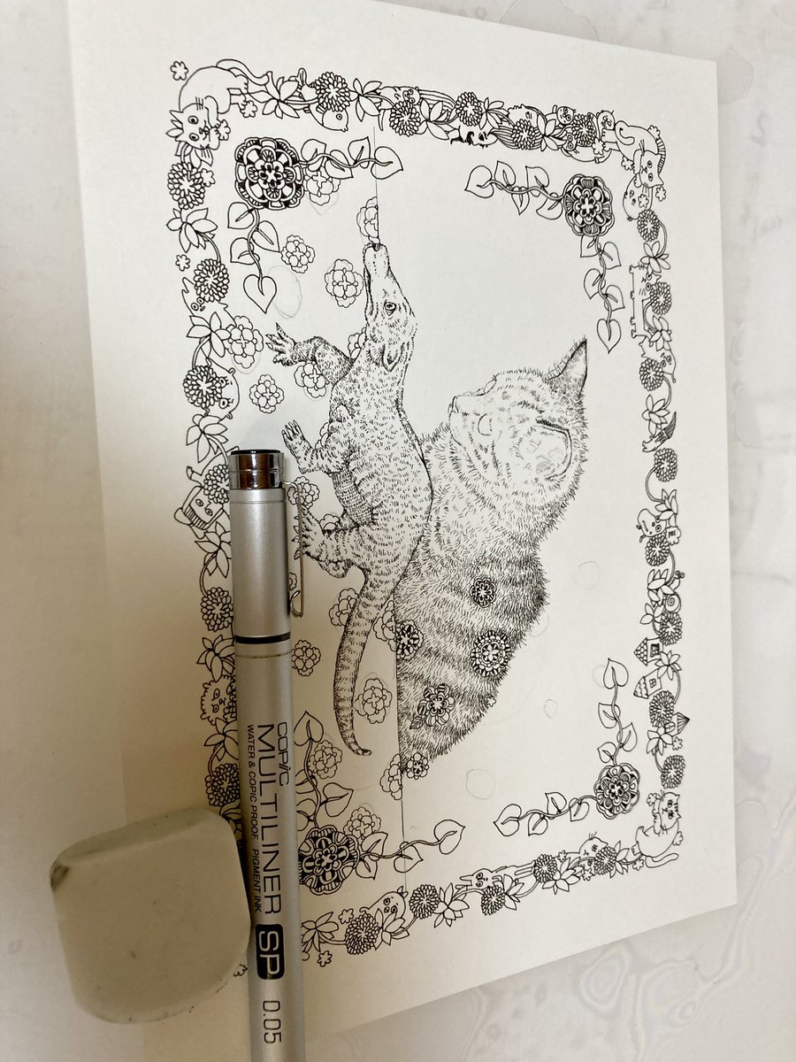 ペン画