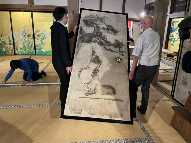 1975年 サロン・デ・ボザール 入賞 作品 坐禅 仏教 美術 墨 絵画 2026年度 紡ぐプロジェクト修理助成スタート】 宮城県松島町で重要文化