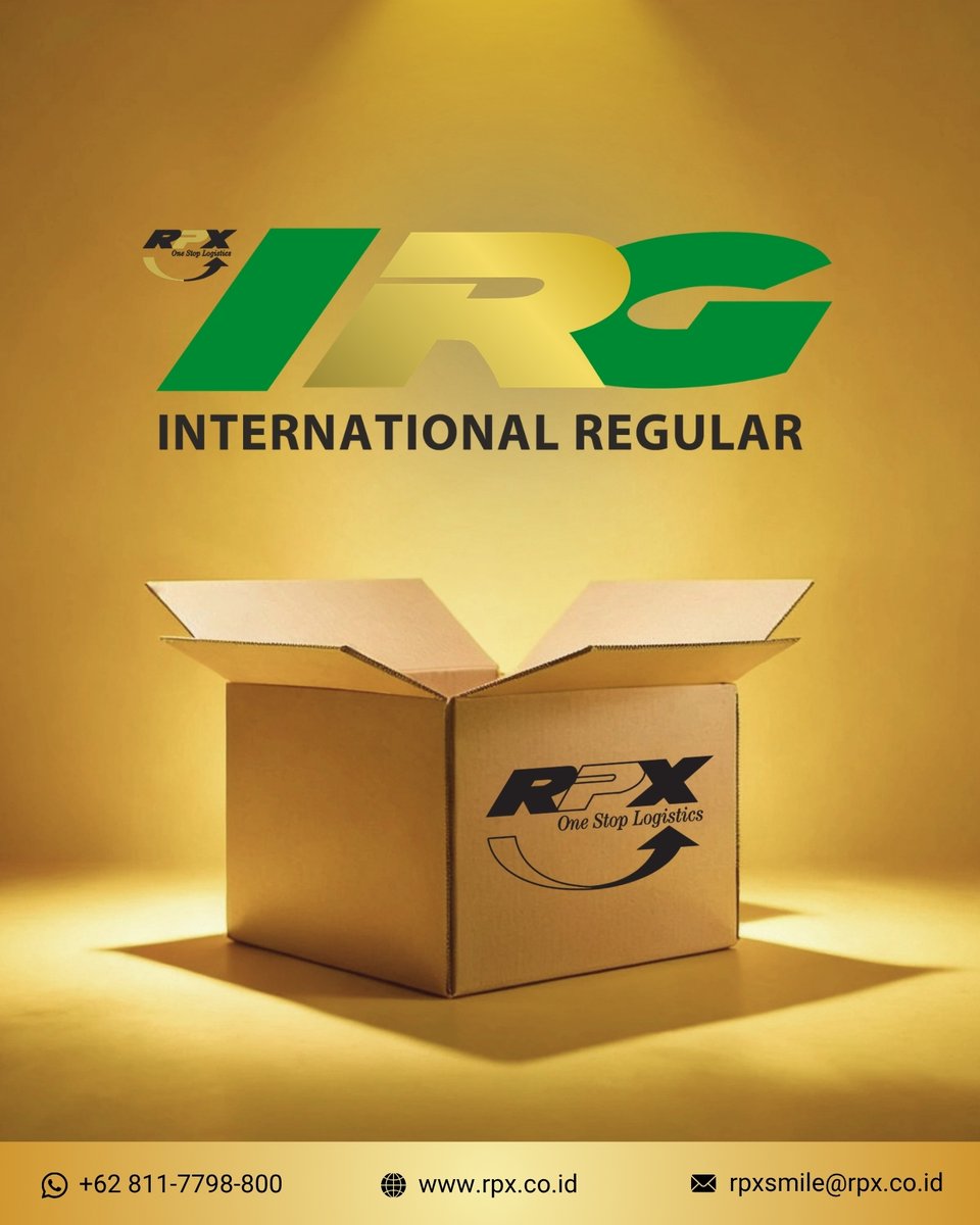 RPX_ID's tweet photo. Mau kirim ke luar negeri tapi tetap hemat? 🌏📦
IRG hadir untuk bantu kiriman internasional kamu dengan solusi yang hemat dan terpercaya. 🖤💛 https://t.co/kSSxUBiMoI
