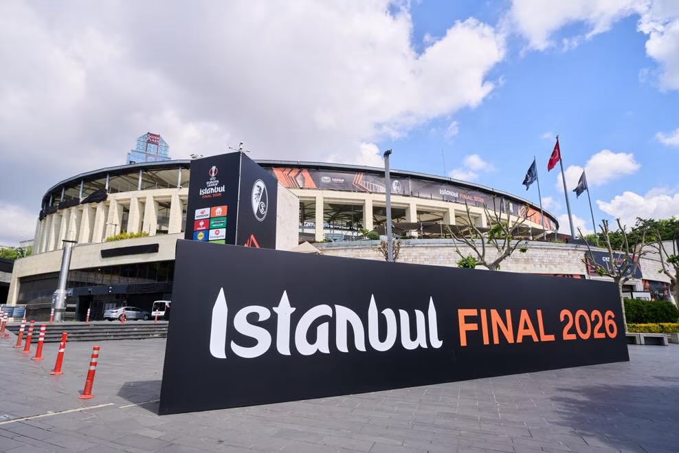 MiguelMartinho7's tweet photo. Sejam todos bem-vindos a Istambul.

E no Besiktas Park que realiza amanhã a final da Liga Europa entre o Friburgo e o Aston Villa. 

#UELFinal #SCFAST #IstanbulFinal2026 https://t.co/njwrSWf875