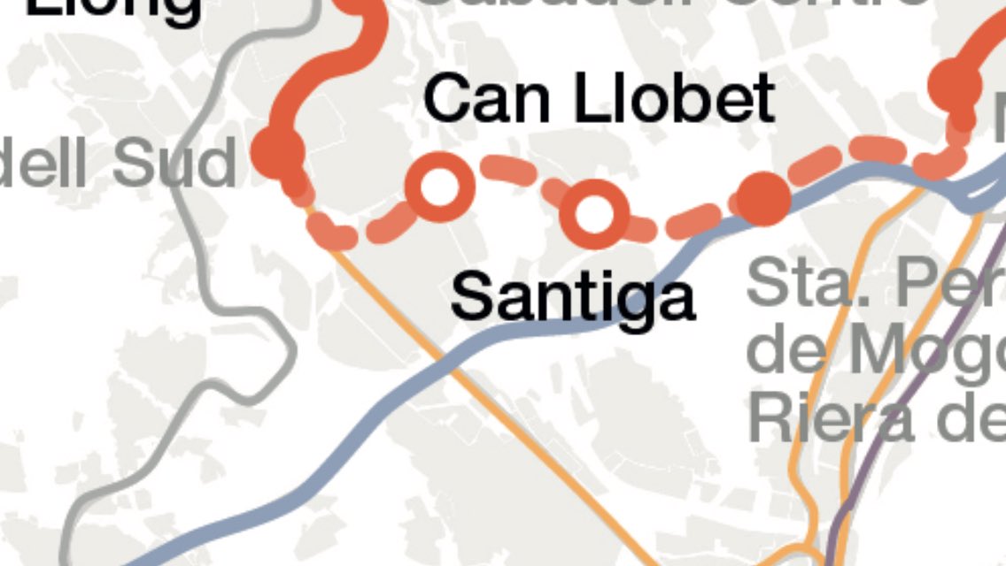 fabiadiazcortes's tweet photo. La solució de tram nou i 2 estacions noves (Can Llobet i Santiga) a #BarberàDelVallès?! 🤔 quan pots potenciar intercanviador R4-R8 Riu Sec-Barberà amb estacions en línia/tram ja existent a Baricentro i polígon Can Salvatella (Barberà i Ripollet). Per Can Llobet, nucli urbà, (…) https://t.co/BmEvcbvgN8