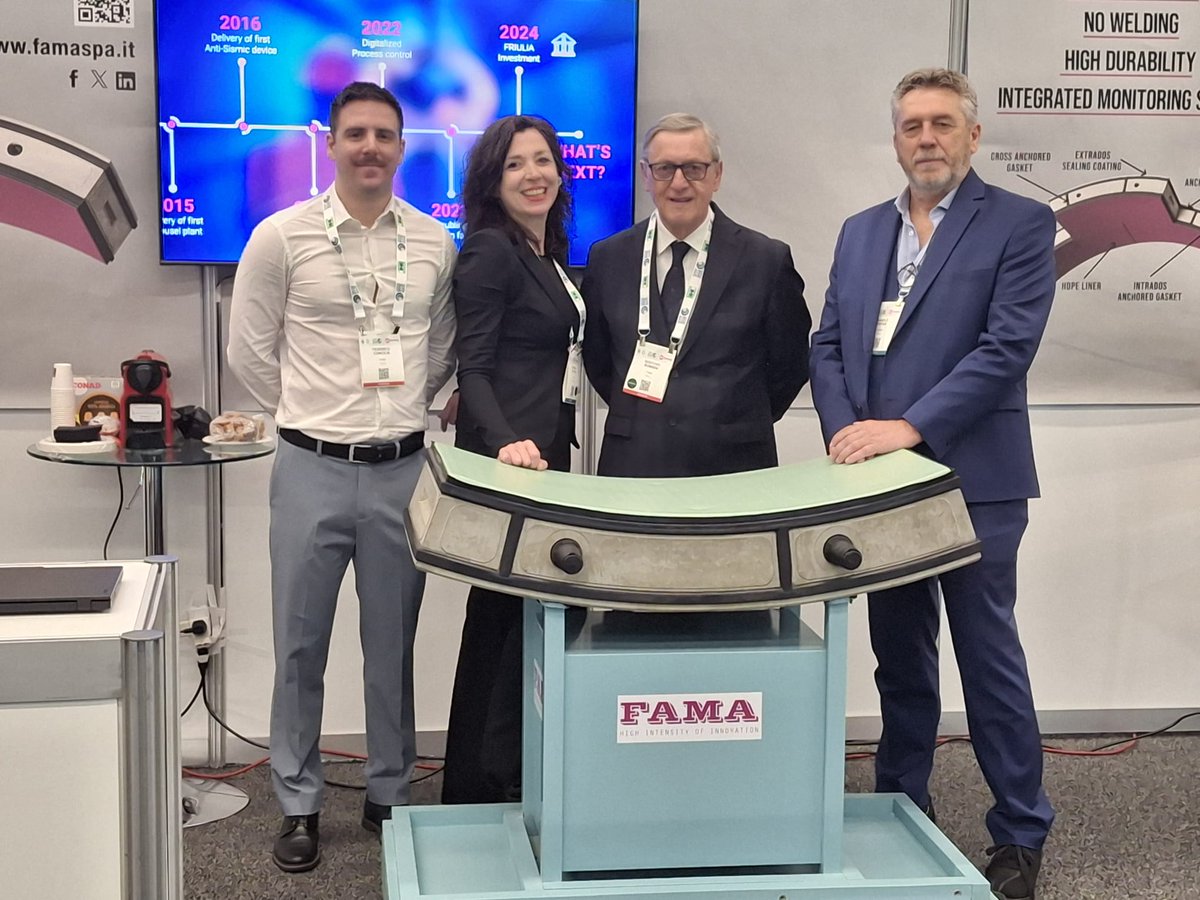 fama_srl's tweet photo. 🚀Our team is at #WTC2026 at Palais de Congrès of @Montreal!

If you are attending the conference, make sure to stop at booth #C2006.

FAMA is showing its latest innovations and #PROTEX, the innovative solution for sewer drainage tunnels.
📍We look forward to connecting with you! https://t.co/FtP8RAdYwy
