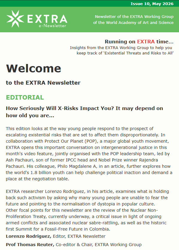 1popmovement's tweet photo. 🌍 The latest EXTRA Newsletter features a webinar jointly organized with the POP Movement, highlighting youth perspectives on climate change, existential risks, eco-anxiety, and intergenerational justice.
📖 Read more:
EXTRA Newsletter – May 2026 Edition
#POPMovement #YouthCAN https://t.co/VOnUpIHHGH