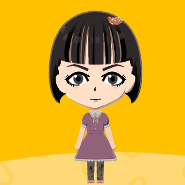 Miiパーツ微調整 ①真砂子 やっつけ仕事な顔だったので、パーツズレし