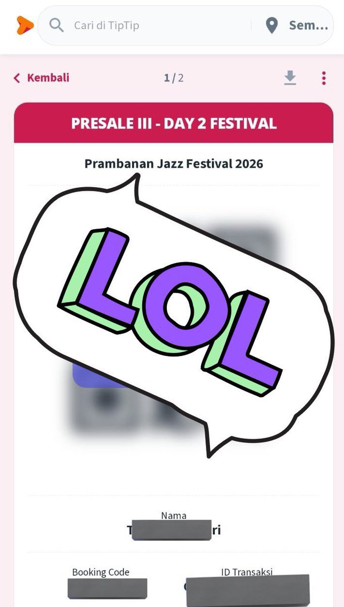 vemrif's tweet photo. Wts cuuss readyy prambanan jazz day 2 ready 3 tiket. Mau COD bisa yaw di jkt ka 💗 750 , take all murce / tix  🔥 #zonaba #zonauangㅤ https://t.co/H25qZTln2u