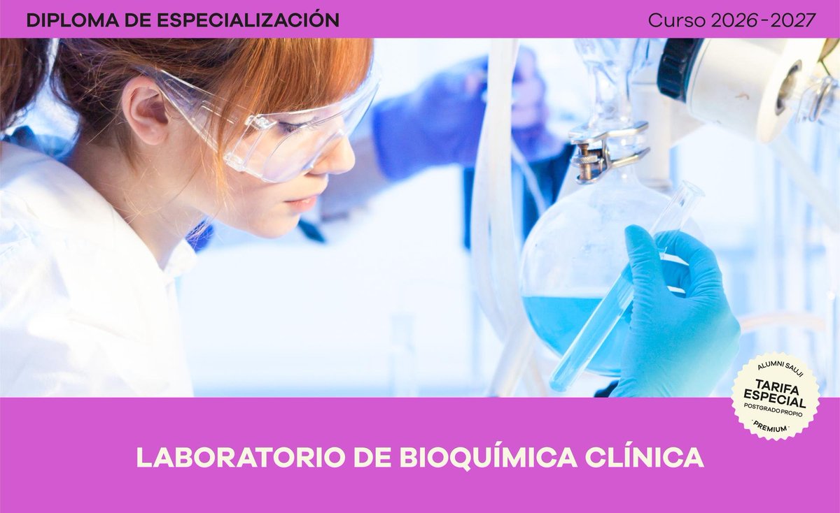 MariaRu10456150's tweet photo. Abierta la matrícula 2026-27 en la UJI para el Máster en Técnicas Analíticas del Laboratorio Clínico y cursos de especialización. No te quedes sin tu plaza! https://t.co/vmTgEDu8WL