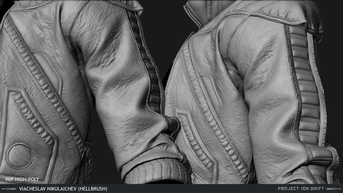 hellbrush's tweet photo. New personal project ION DRIFT (Hi-Poly) for my own universe and game prototype. Part 2. 

Open to permanent Senior / Lead Character &amp; Creature Artist positions. 

#3DArt #CharacterArt #CreatureDesign #ZBrush #GameDev #UnrealEngine #marvelousdesign https://t.co/8mRTGzMmnu
