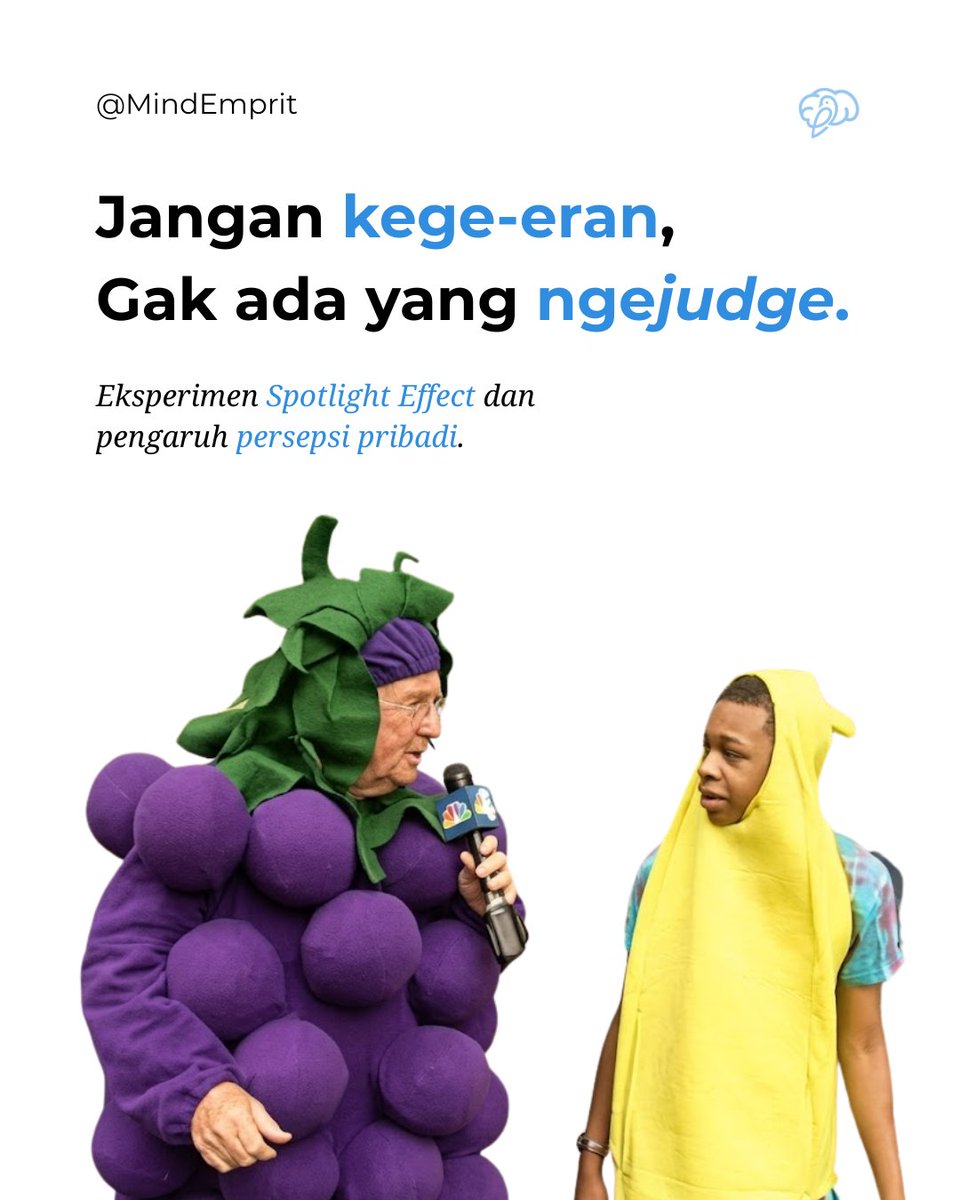 MindEmprit's tweet photo. Pake baju belel, sendal copot, gak akan ada yang mikirin kok.
Yang lain udah sibuk fokus ke urusan masing-masing.

Mind your own business.

A thread 🧵1/3 https://t.co/XX1QhaXPJ4