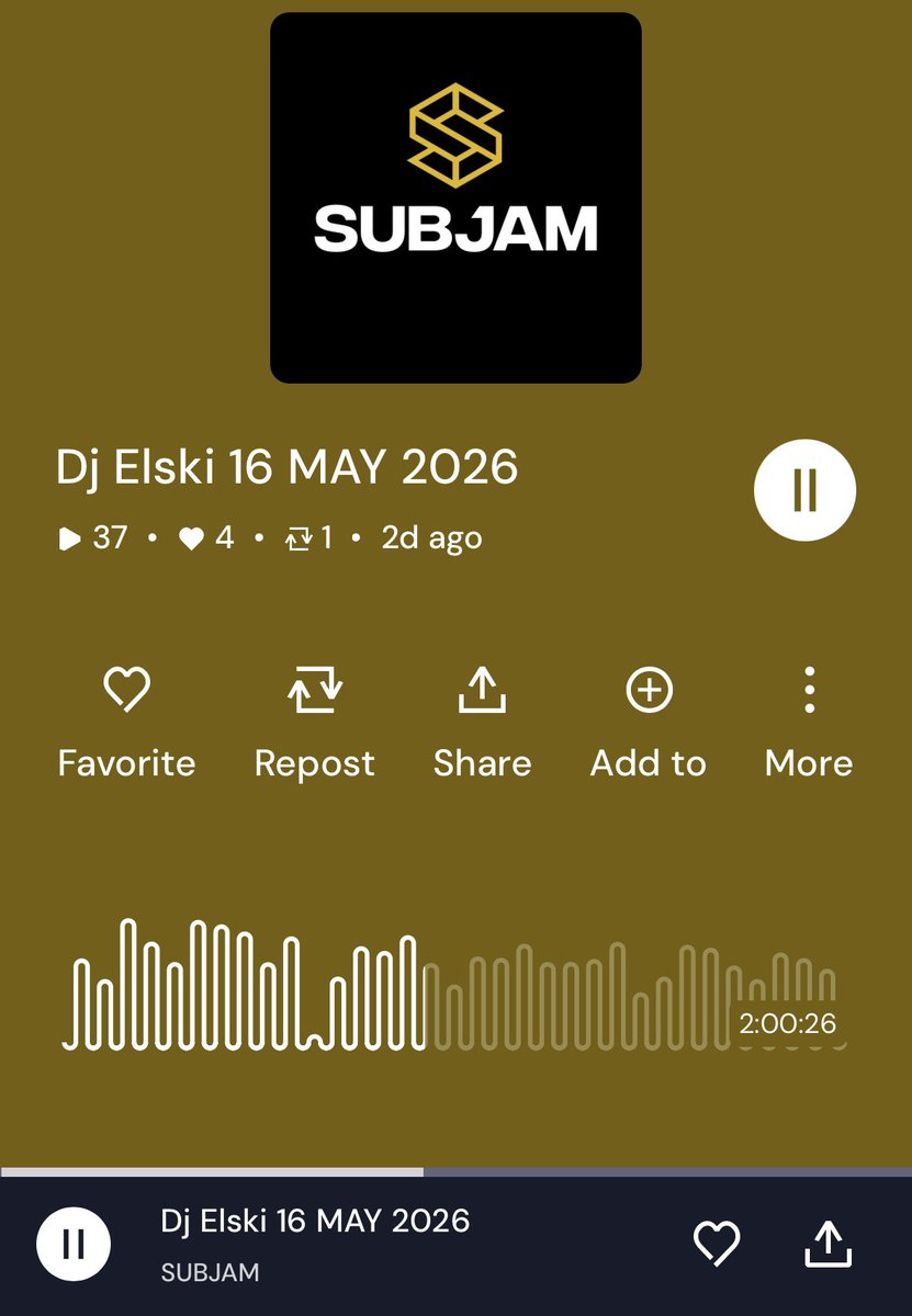 djelski's tweet photo. Listen back to Saturday’s show: https://t.co/KiQ5FPIqSP enjoyed doing this set. #ukgarage #newukg #newmusic #subjamfm #oldskoolukg #radio #mixcloud https://t.co/kBpgOKi33T