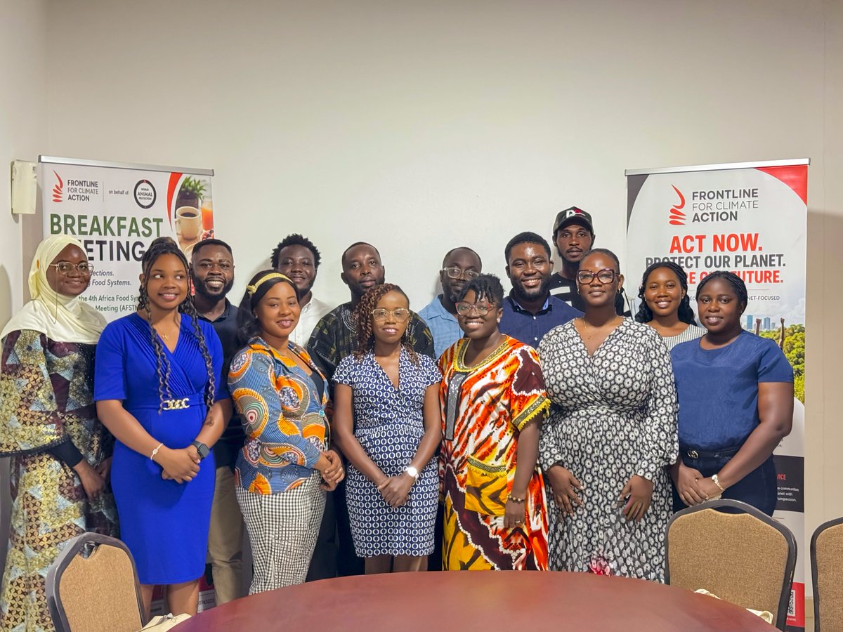 frontline_for's tweet photo. Successful Breakfast Meeting ahead of the 4th Africa Food Systems Transformation Meeting (AFSTM) in Accra, Ghana ☕📷 Great conversations, new partnerships, and shared commitment toward sustainable food systems. @MoveTheWorld https://t.co/buhYVys4G6