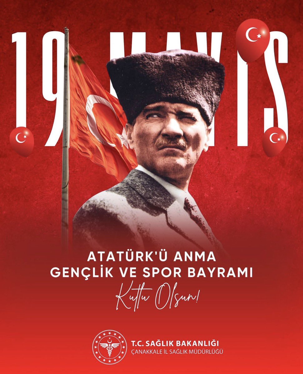 BayramicM's tweet photo. Gençliğe armağan edilen bu özel günde, sağlıklı nesiller için çalışmaya devam ediyoruz. 19 Mayıs Atatürk'ü Anma, Gençlik ve Spor Bayramımız kutlu olsun! 🇹🇷 https://t.co/VdcIWyJfQn