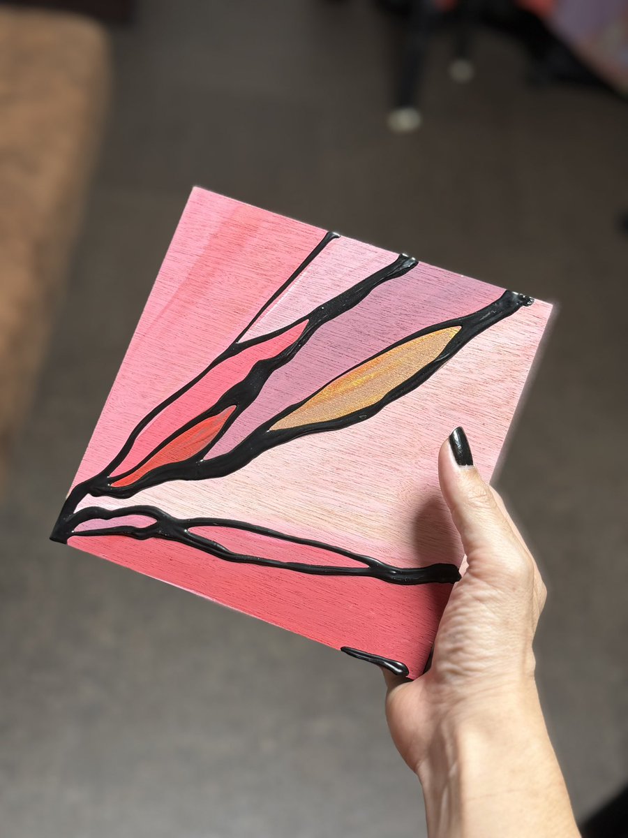 SOLD. 昨年の4月に描いたONE FLOWER。 通販サイトからご注文頂きました