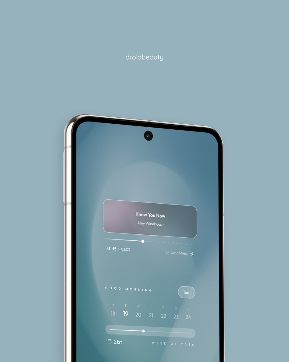 droidbeauty's tweet photo. 👀

Frost gets hot with update 10.6. Pun intended ❄

2 redesigns, improvements to 3 widgets &amp; 125 designs in total 🔥

→ https://t.co/vyYosPnK7p

#kwgt #theme #homescreen #widget #ui #wallpaper #setup #androidtheme #aesthetic #backdrop https://t.co/oxXQNjA61T