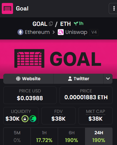 goal_erc's tweet photo. Dexscreener updated ⚽️

https://t.co/Iwt4PC0g3r https://t.co/7KZ4vNhZSp