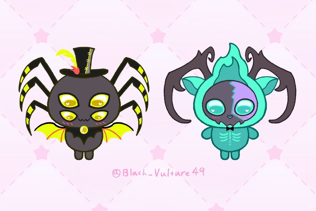 Black_Vulture49's tweet photo. 這是之後要拿���委託的小動物娃稿🕷🩵
超喜歡他們布靈布靈的眼睛😭😭😭
Zestial用蜘蛛頭+蝙蝠翅膀手手,剛好來表達Zestial本身特性🫶🫶🫶
不準說他像螃蟹!!!!🦀🦀🦀
#HazbinHotel #Zestial #Maestro #HazbinHotelZestial #HazbinHotelMaestro #Maestial #SilkOpera https://t.co/ZkQsSB0SOZ