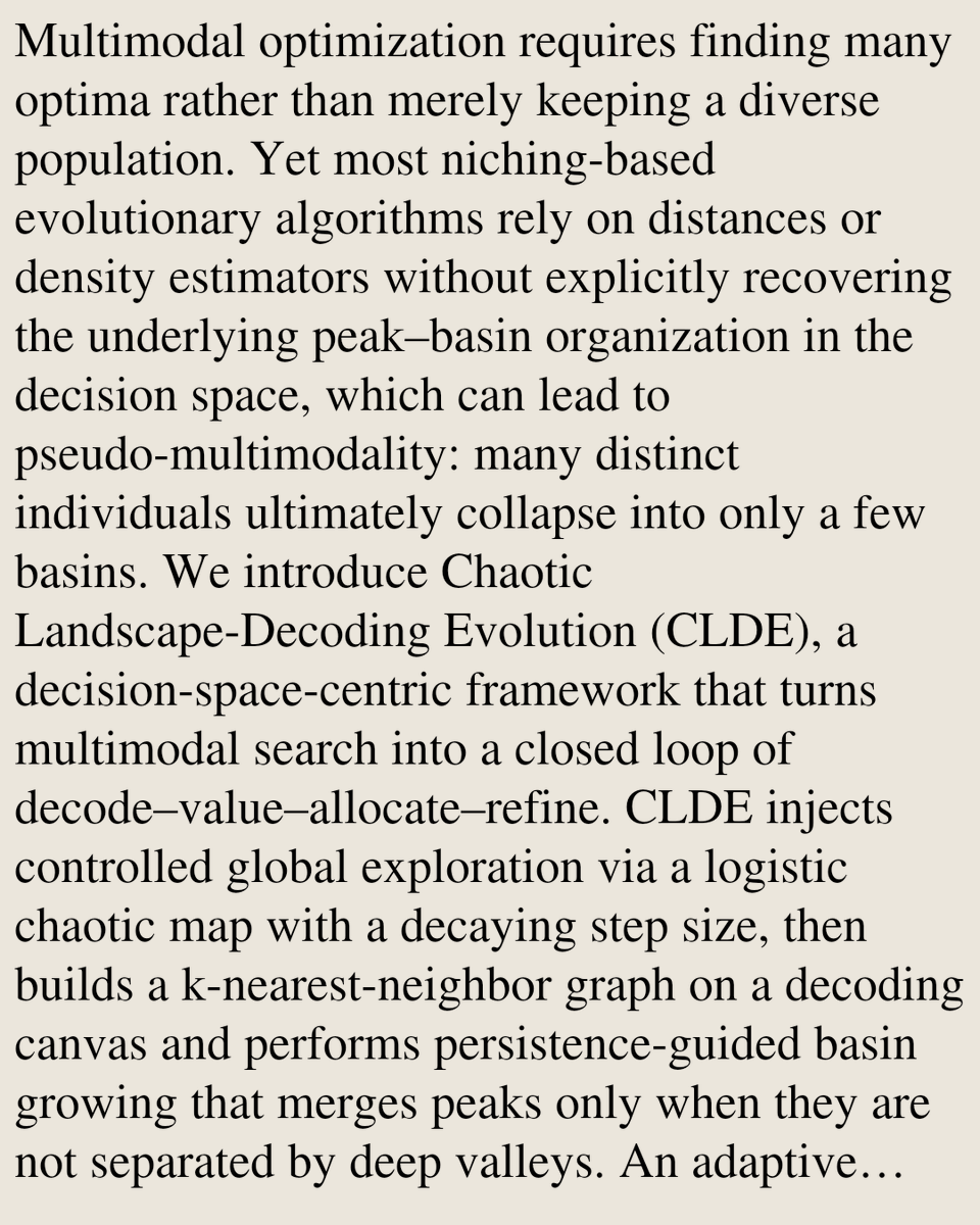 Neural and Evolutionary Computing Papers tweet media