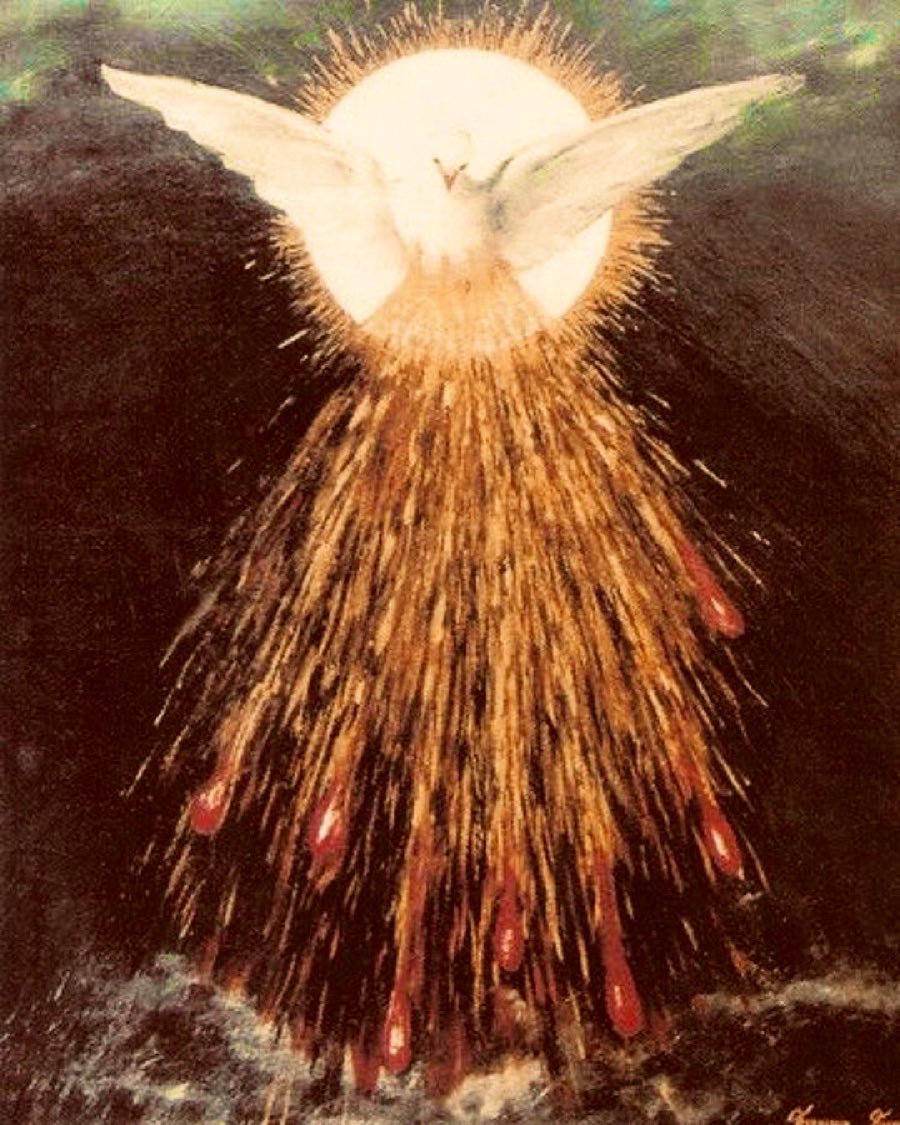 matcherassi's tweet photo. “O living flame of love that tenderly wounds my soul in its deepest center! 

Since now you are not oppressive, now consummate! if it be your will: tear through the veil of this sweet encounter!…

This flame of love is the Spirit of its Bridegroom, who is the Holy Spirit. 

The soul feels him within itself not only as a fire that has consumed and transformed it but as a fire that burns and flares within it, as I mentioned. 

And that flame, every time it flares up, bathes the soul in glory and refreshes it with the quality of divine life.”

(St. John of the Cross. The Living Flame of Love. Stanza 1)