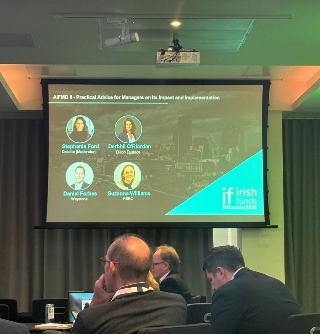 GenIIFund's tweet photo. Key takeaway from the recent Irish Funds UK Symposium: AIFMD II is an evolution, not a shock, aligning with current frameworks. Meanwhile, Ireland has officially cemented its status as the global hub for Private Credit. 🇮🇪 #IrishFunds #AIFMDII #PrivateCredit https://t.co/igeBrrB5WR