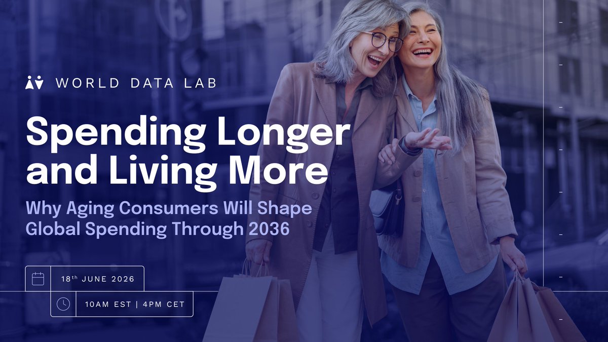 worlddatalab's tweet photo. Gen X started turning 60 in 2025, and the generational handover driving the next wave of silver spending is already underway.

Register: https://t.co/4ITk9Cu6Zw

#SilverEconomy #ConsumerSpending #AgingConsumers #FMCG #ConsumerInsights #WorldDataLab https://t.co/Zs5WmhxWbq