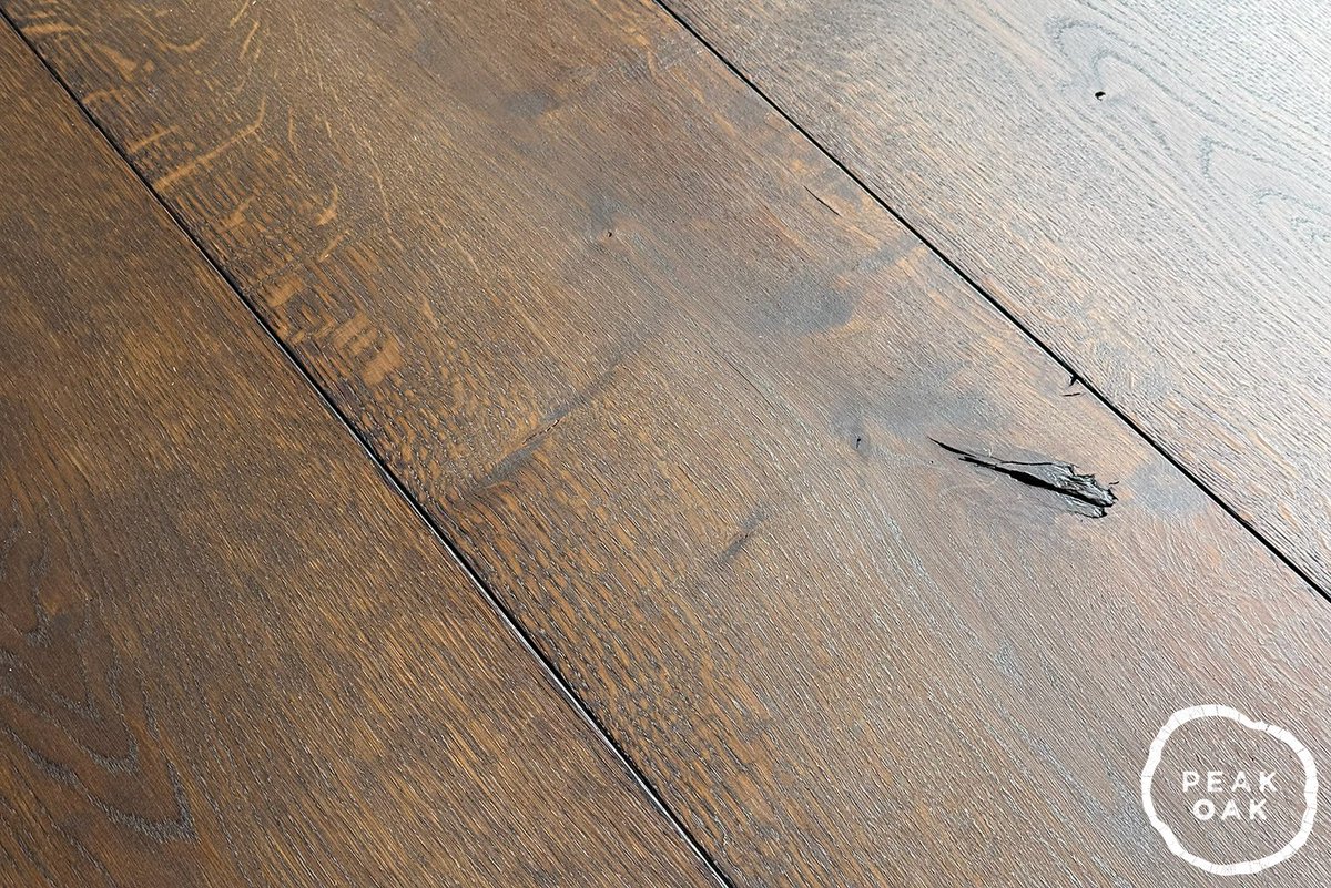 peakoak's tweet photo. A few weeks ago we shared this same floor in mixed widths - this time it’s shown in all wide planks!

Same distressed European engineered oak, same shifting tones, but a slightly calmer look across the room. https://t.co/mP3FDfhi9o