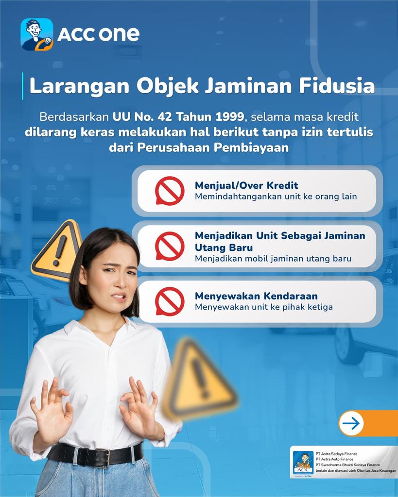 acconeid's tweet photo. Punya kredit kendaraan juga berarti memahami aturan yang berlaku selama masa pembiayaan🤝 https://t.co/kmdku3HHlE