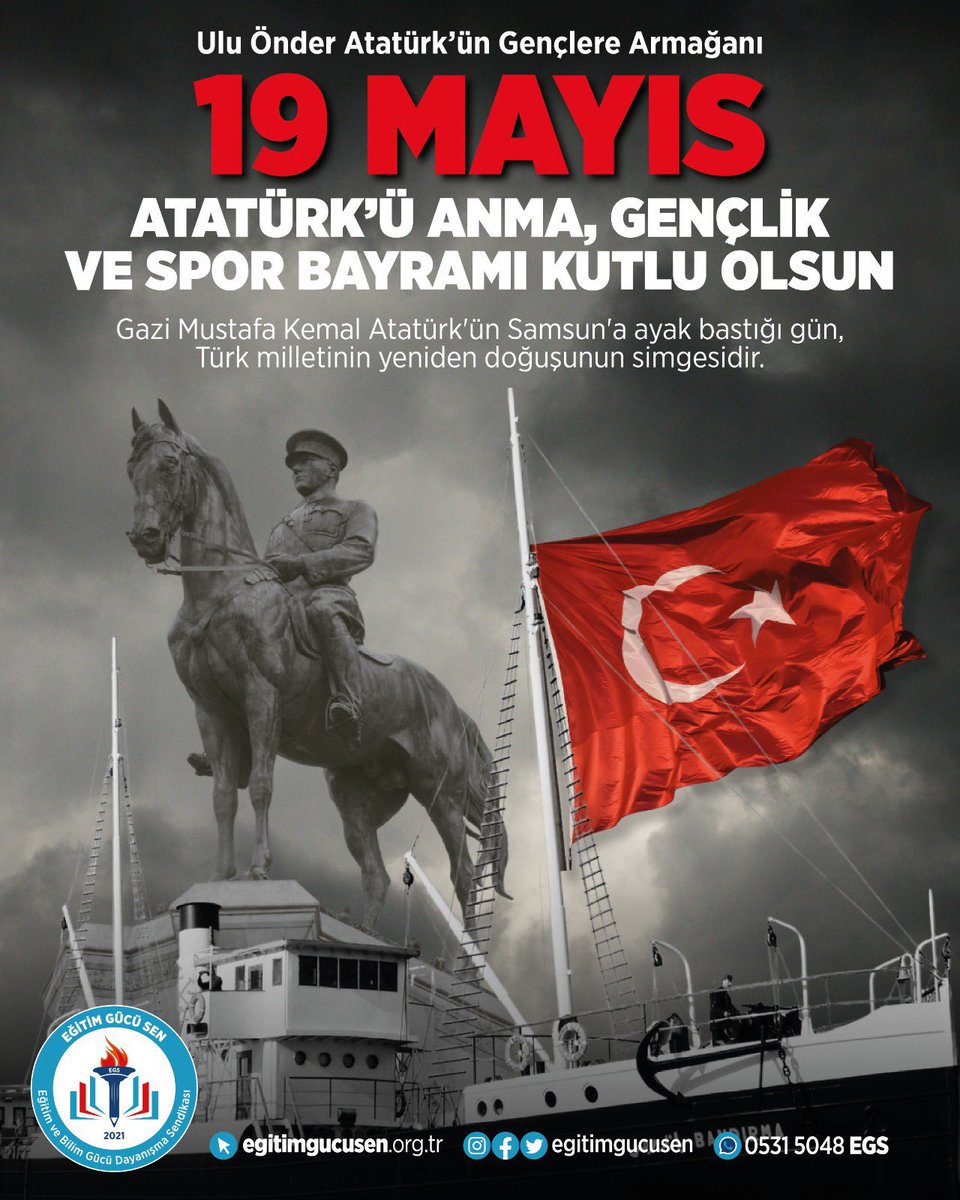 egsavrupa's tweet photo. Minnetle ATA’m! 
19 Mayıs Atatürk’ü Anma Gençlik ve Spor Bayramımız kutlu olsun! ♥️🇹🇷 https://t.co/FhNzxbFn7m