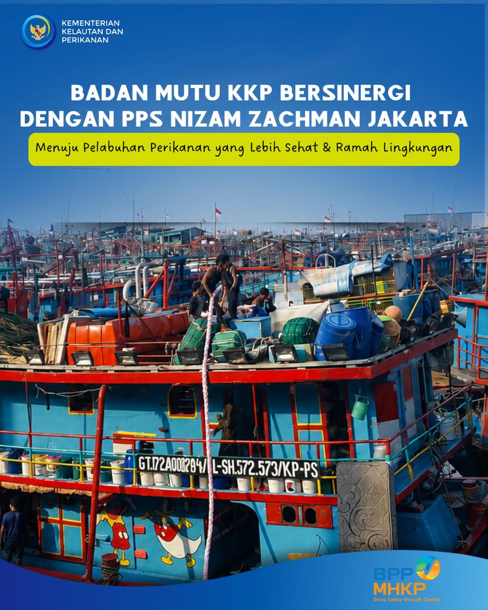 BPPMHKPJakarta's tweet photo. Badan Mutu KKP Jakarta turut ambil bagian dalam mendukung persiapan Penilaian Pelabuhan Berwawasan Lingkungan dan Sehat (PBUS) di PPS Nizam Zachman Jakarta.

Lewat penyampaian petunjuk teknis, kelengkapan dokumen awal PBUS, hingga penandatanganan komitmen bersama, https://t.co/s3WSpMKQs1