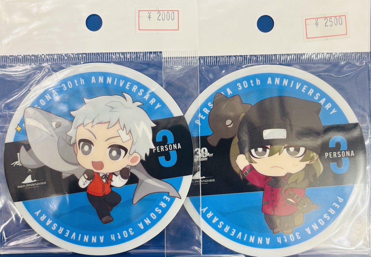 info＞ #ペルソナ3 P30th×シーパラコラボのコースター各種入荷してます