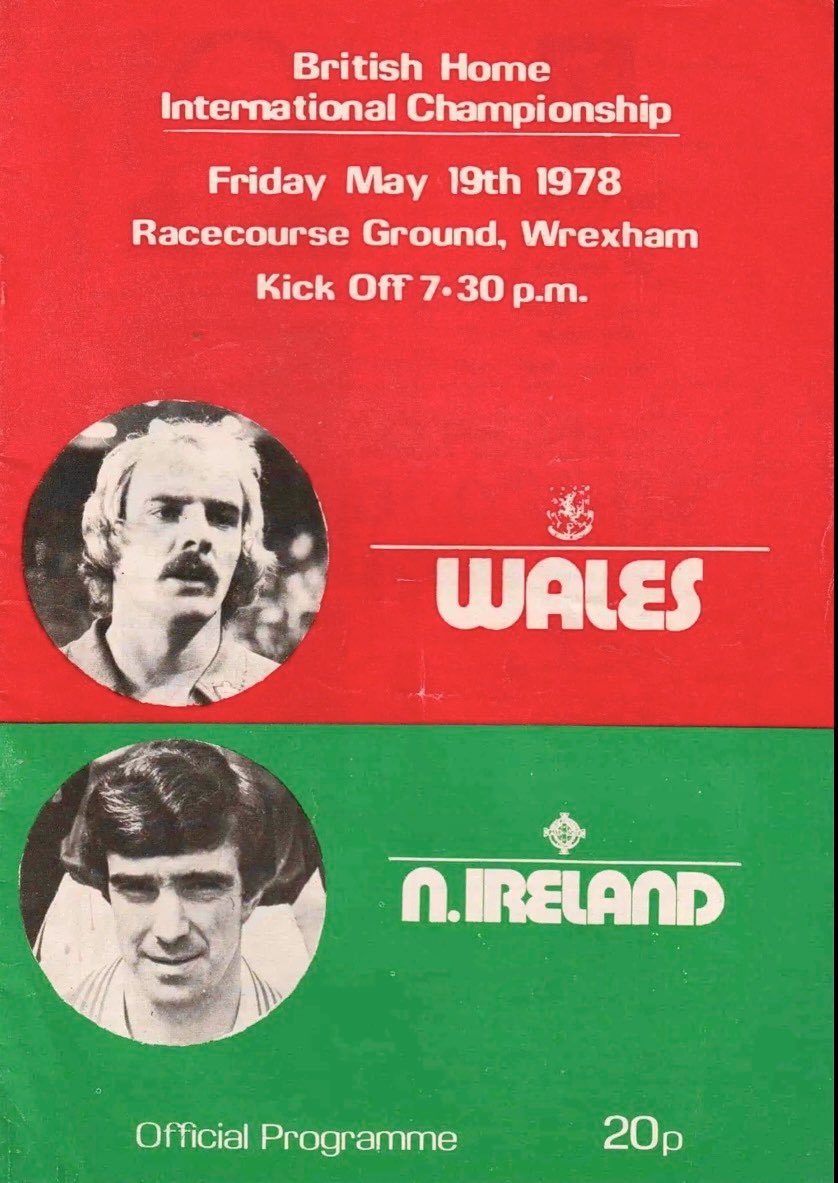 78Spirit's tweet photo. #OTD in 1978 at the real home of Welsh football
Wales 1 - N.Ireland 0
Goal scored (penalty) by Nick Deacy of PSV Eindhoven
#RacecourseGround
#Wrexham https://t.co/xnNTtuJHmF