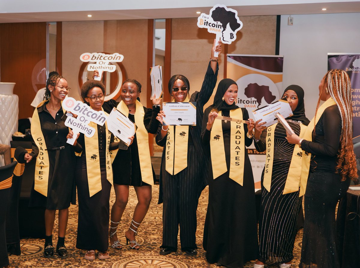 lynn_matini's tweet photo. I have finally bagged my @btc_dada Cohort 10 certificate and I am BEAMING. 🎓 This one hit different. Crossing this finish line on Bitcoin Dada's 4th Anniversary has healed me. Thank you @marcelorraine @DadaDevs and your lovely team🧡

#SatoshiIsFemale #DadaDay #4yrsdada https://t.co/a9EfmztLzo