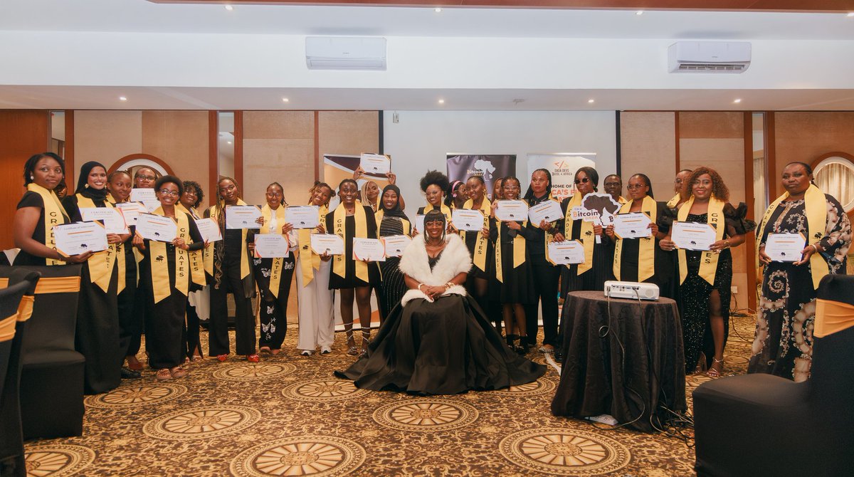 lynn_matini's tweet photo. I have finally bagged my @btc_dada Cohort 10 certificate and I am BEAMING. 🎓 This one hit different. Crossing this finish line on Bitcoin Dada's 4th Anniversary has healed me. Thank you @marcelorraine @DadaDevs and your lovely team🧡

#SatoshiIsFemale #DadaDay #4yrsdada https://t.co/a9EfmztLzo