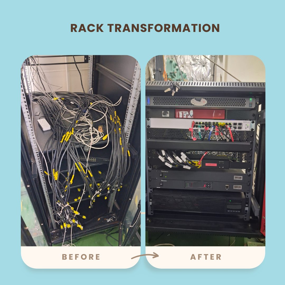 spacevisionbv's tweet photo. Our engineer flew into #Colombo Port, walked into that #server room aboard vessel and didn't walk out until it was right.

Read more here: https://t.co/sp3yzbYxLf

#MaritimeConnectivity #ITNetworking #Cobham #Sailor #MaritimeIT #installation #SatelliteCommunication #Srilanka https://t.co/3eHlANxcz2