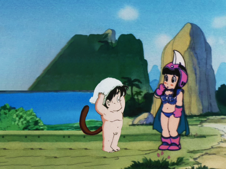 Yuulicon's tweet photo. @frozenbread_ Dragon Ball "fans" cry at loli/shota content, 
meanwhile Dragon Ball: https://t.co/y8wrVpzQ6b