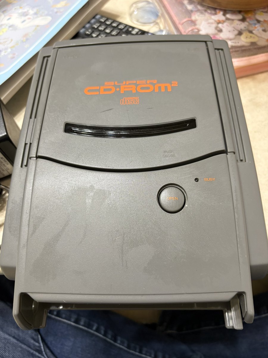 ジャンクのPCエンジンスーパーCDROM2 入手しました…！ 店主はPC