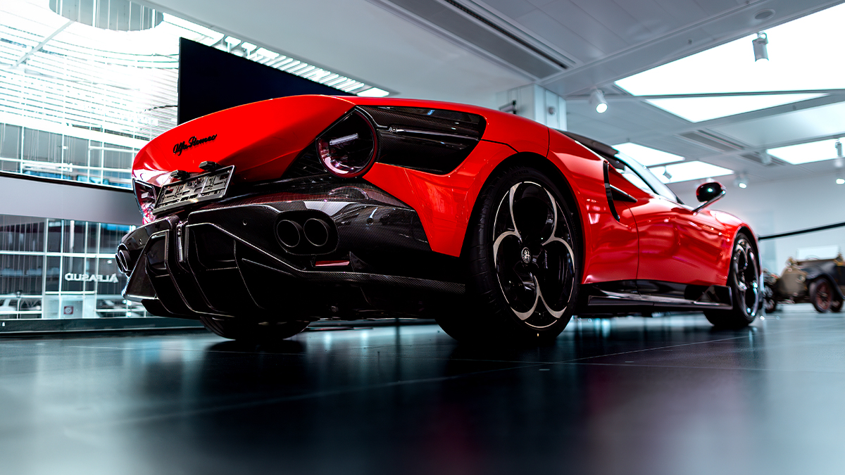 AlfaRomeoUK's tweet photo. For the very first time, a new #33Stradale has been delivered at the Museo Storico in Arese - the true home of Alfa Romeo.  

Admire it in this exceptional tint: on display until 2 June 2026..
#AlfaRomeo #AlfaRomeo33Stradale https://t.co/ODELEsxMWJ