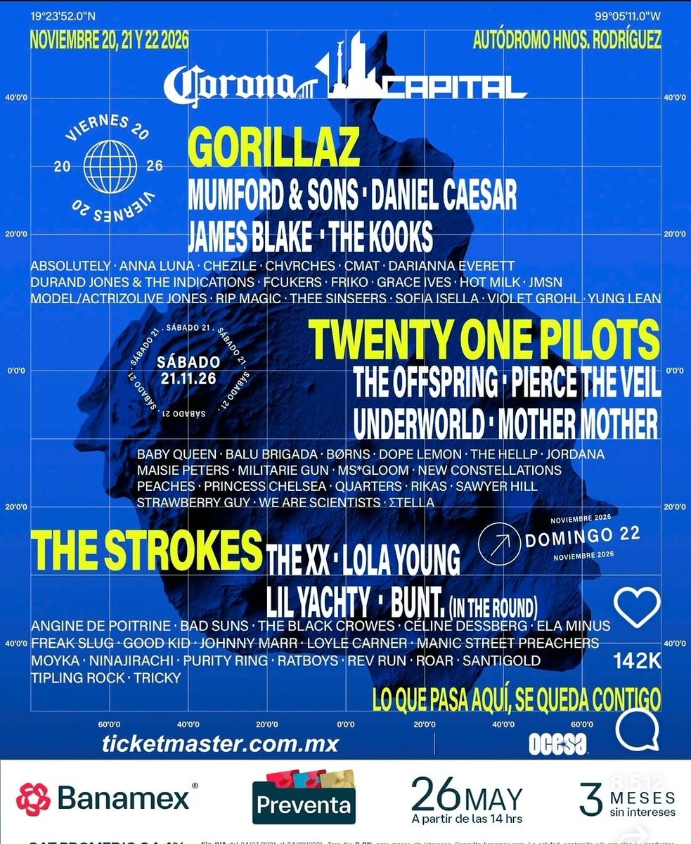GabyScreamsMgrn's tweet photo. twenty one pilots is playing in Mexico City on Nov 21st for the third time in their career.
They sure love that date 🙂‍↕️👀 https://t.co/0NvNymM0X5